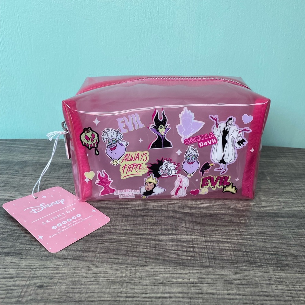 🖤 *NWT* Disney SKINNYDIP LONDON Villains Cosmetic Bag